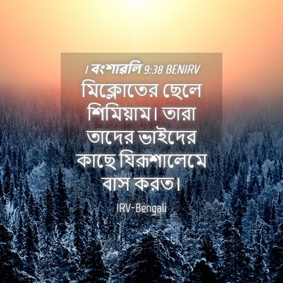 Picture 04 - 1 বংশাৱলি 9:38 BENIRV - মিক্লোতের ছেলে - Bible Verse Picture