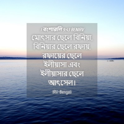 Picture 04 - 1 বংশাৱলি 9:43 BENIRV - মোৎসার ছেলে - Bible Verse Picture