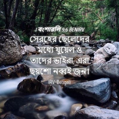 Picture 04 - 1 বংশাৱলি 9:6 BENIRV - সেরহের ছেলেদের - Bible Verse Picture