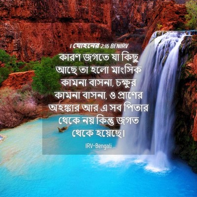 Picture 04 - 1 যোহনের 2:16 BENIRV - কারণ জগতে যা কিছু - Bible Verse Picture
