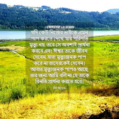 Picture 04 - 1 যোহনের 5:16 BENIRV - যদি কেউ নিজের - Bible Verse Picture