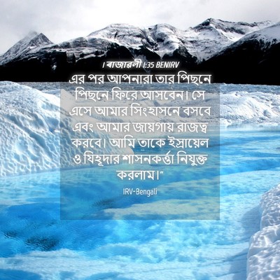 Picture 04 - 1 ৰাজাৱলী 1:35 BENIRV - এর পর আপনারা তার - Bible Verse Picture