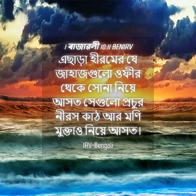 Picture 04 - 1 ৰাজাৱলী 10:11 BENIRV - এছাড়া হীরমের যে - Bible Verse Picture