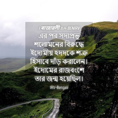 Picture 04 - 1 ৰাজাৱলী 11:14 BENIRV - এর পর সদাপ্রভু - Bible Verse Picture