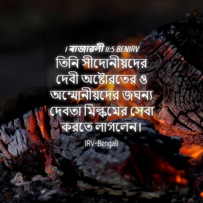 Picture 04 - 1 ৰাজাৱলী 11:5 BENIRV - তিনি সীদোনীয়দের - Bible Verse Picture