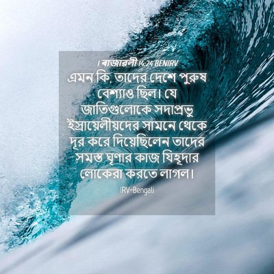 Picture 04 - 1 ৰাজাৱলী 14:24 BENIRV - এমন কি, তাদের দেশে - Bible Verse Picture