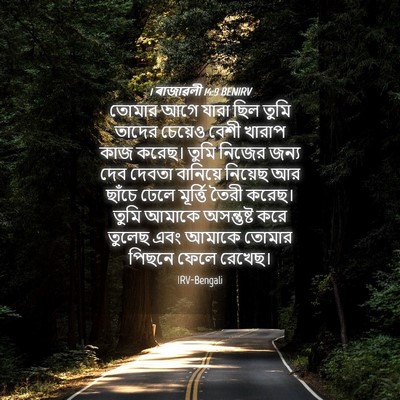 Picture 04 - 1 ৰাজাৱলী 14:9 BENIRV - তোমার আগে যারা ছিল - Bible Verse Picture