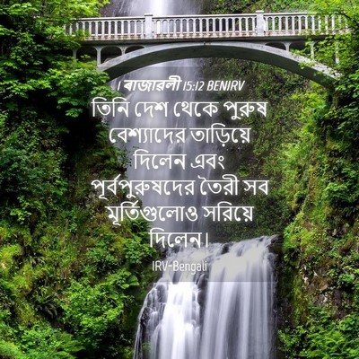 Picture 04 - 1 ৰাজাৱলী 15:12 BENIRV - তিনি দেশ থেকে - Bible Verse Picture
