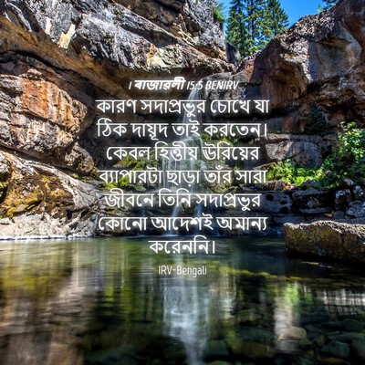 Picture 04 - 1 ৰাজাৱলী 15:5 BENIRV - কারণ সদাপ্রভুর - Bible Verse Picture