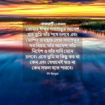 Picture 04 - 1 ৰাজাৱলী 2:3 BENIRV - তোমার ঈশ্বর - Bible Verse Picture