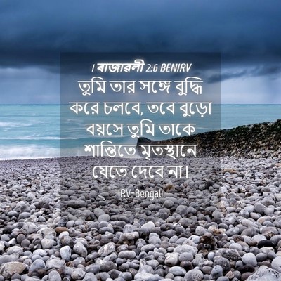 Picture 04 - 1 ৰাজাৱলী 2:6 BENIRV - তুমি তার সঙ্গে - Bible Verse Picture