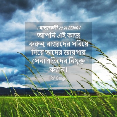 Picture 04 - 1 ৰাজাৱলী 20:24 BENIRV - আপনি এই কাজ করুন, - Bible Verse Picture