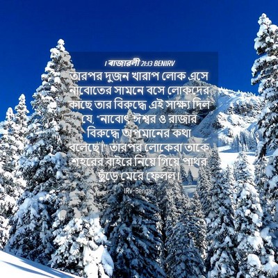 Picture 04 - 1 ৰাজাৱলী 21:13 BENIRV - তারপর দুজন খারাপ - Bible Verse Picture