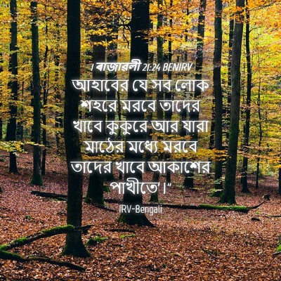 Picture 04 - 1 ৰাজাৱলী 21:24 BENIRV - আহাবের যে সব লোক - Bible Verse Picture