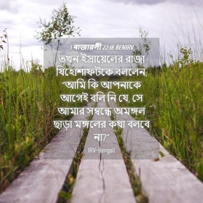 Picture 04 - 1 ৰাজাৱলী 22:18 BENIRV - তখন ইস্রায়েলের - Bible Verse Picture