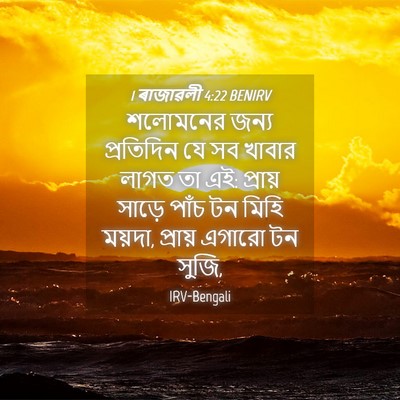 Picture 04 - 1 ৰাজাৱলী 4:22 BENIRV - শলোমনের জন্য - Bible Verse Picture