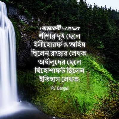 Picture 04 - 1 ৰাজাৱলী 4:3 BENIRV - শীশার দুই ছেলে - Bible Verse Picture