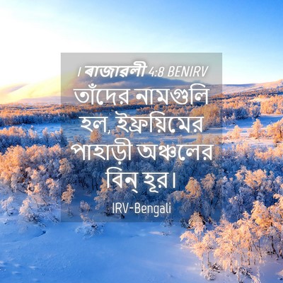 Picture 04 - 1 ৰাজাৱলী 4:8 BENIRV - তাঁদের নামগুলি হল, - Bible Verse Picture