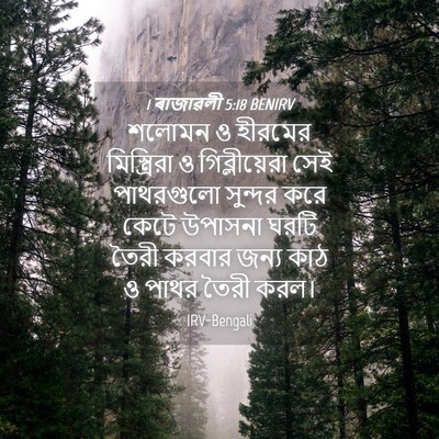 Picture 04 - 1 ৰাজাৱলী 5:18 BENIRV - শলোমন ও হীরমের - Bible Verse Picture