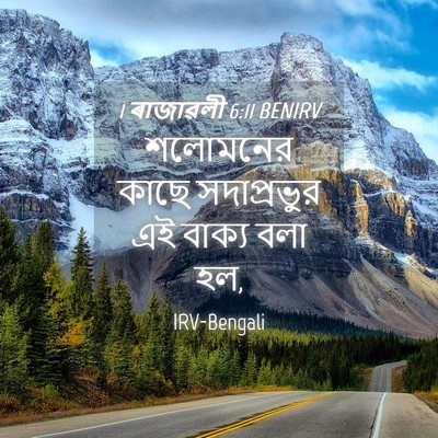 Picture 04 - 1 ৰাজাৱলী 6:11 BENIRV - শলোমনের কাছে - Bible Verse Picture