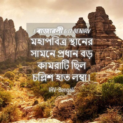 Picture 04 - 1 ৰাজাৱলী 6:17 BENIRV - মহাপবিত্র স্থানের - Bible Verse Picture