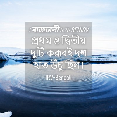 Picture 04 - 1 ৰাজাৱলী 6:26 BENIRV - প্রথম ও দ্বিতীয় - Bible Verse Picture
