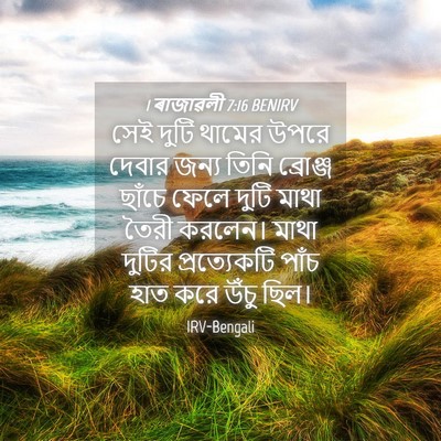 Picture 04 - 1 ৰাজাৱলী 7:16 BENIRV - সেই দুটি থামের - Bible Verse Picture