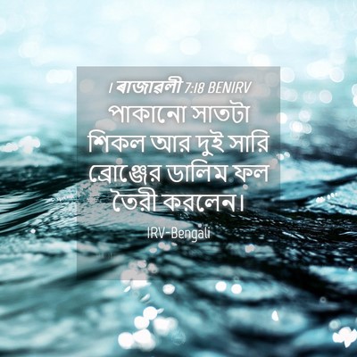 Picture 04 - 1 ৰাজাৱলী 7:18 BENIRV - পাকানো সাতটা শিকল - Bible Verse Picture