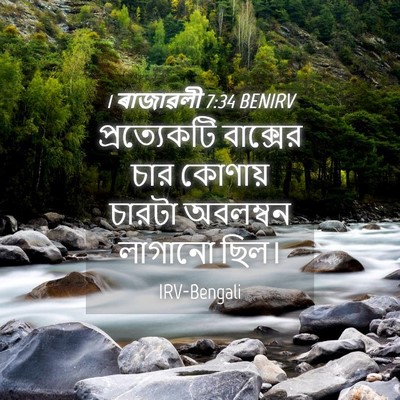 Picture 04 - 1 ৰাজাৱলী 7:34 BENIRV - প্রত্যেকটি - Bible Verse Picture