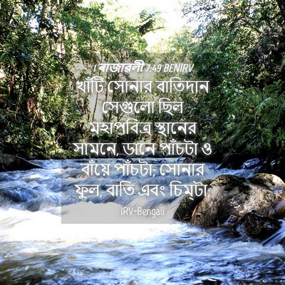 Picture 04 - 1 ৰাজাৱলী 7:49 BENIRV - খাঁটি সোনার - Bible Verse Picture