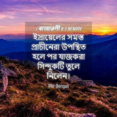 Picture 04 - 1 ৰাজাৱলী 8:3 BENIRV - ইস্রায়েলের সমস্ত - Bible Verse Picture