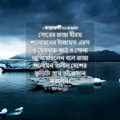 Picture 04 - 1 ৰাজাৱলী 9:11 BENIRV - সোরের রাজা হীরম - Bible Verse Picture