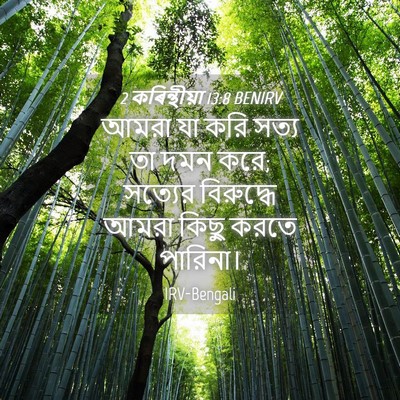 Picture 04 - 2 কৰিন্থীয়া 13:8 BENIRV - আমরা যা করি সত্য তা - Bible Verse Picture