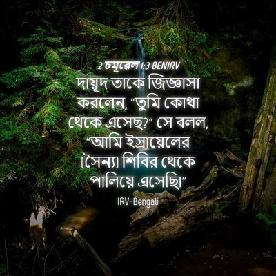 Picture 04 - 2 চমূৱেল 1:3 BENIRV - দায়ূদ তাকে - Bible Verse Picture