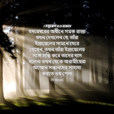 Picture 04 - 2 চমূৱেল 10:19 BENIRV - হদরেষরের অধীনে - Bible Verse Picture