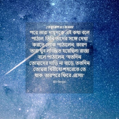 Picture 04 - 2 চমূৱেল 10:5 BENIRV - পরে তারা দায়ূদকে - Bible Verse Picture