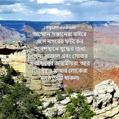 Picture 04 - 2 চমূৱেল 10:8 BENIRV - অম্মোন সন্তানেরা - Bible Verse Picture