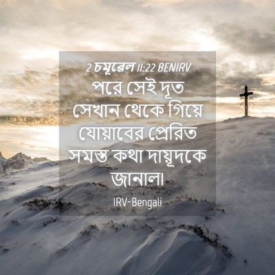Picture 04 - 2 চমূৱেল 11:22 BENIRV - পরে সেই দূত সেখান - Bible Verse Picture