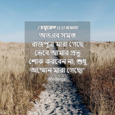Picture 04 - 2 চমূৱেল 13:33 BENIRV - অতএব সমস্ত - Bible Verse Picture