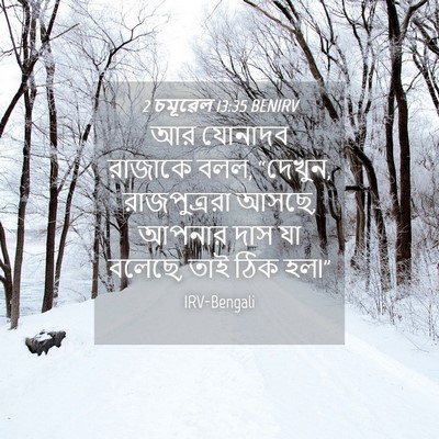 Picture 04 - 2 চমূৱেল 13:35 BENIRV - আর যোনাদব রাজাকে - Bible Verse Picture