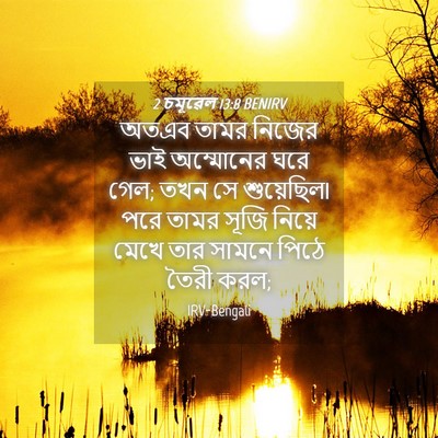 Picture 04 - 2 চমূৱেল 13:8 BENIRV - অতএব তামর নিজের - Bible Verse Picture