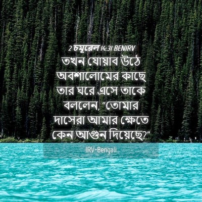 Picture 04 - 2 চমূৱেল 14:31 BENIRV - তখন যোয়াব উঠে - Bible Verse Picture