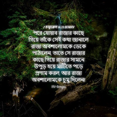 Picture 04 - 2 চমূৱেল 14:33 BENIRV - পরে যোয়াব রাজার - Bible Verse Picture