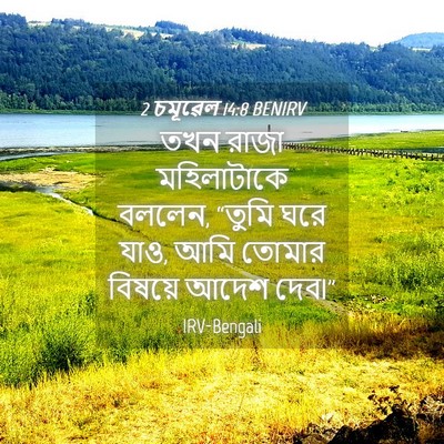 Picture 04 - 2 চমূৱেল 14:8 BENIRV - তখন রাজা - Bible Verse Picture