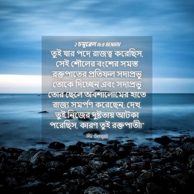 Picture 04 - 2 চমূৱেল 16:8 BENIRV - তুই যার পদে রাজত্ব - Bible Verse Picture