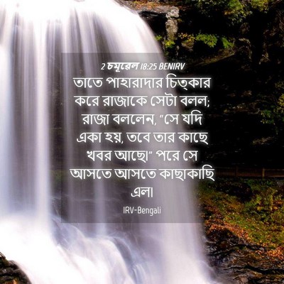 Picture 04 - 2 চমূৱেল 18:25 BENIRV - তাতে পাহারাদার - Bible Verse Picture