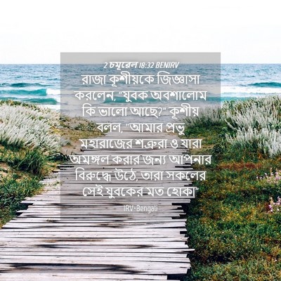 Picture 04 - 2 চমূৱেল 18:32 BENIRV - রাজা কূশীয়কে - Bible Verse Picture