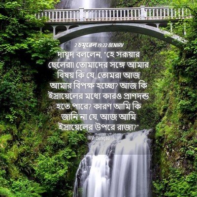 Picture 04 - 2 চমূৱেল 19:22 BENIRV - দায়ূদ বললেন, “হে - Bible Verse Picture