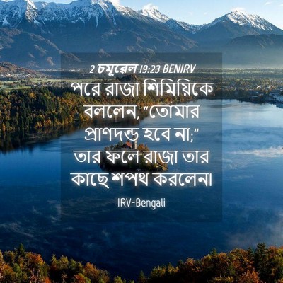 Picture 04 - 2 চমূৱেল 19:23 BENIRV - পরে রাজা - Bible Verse Picture