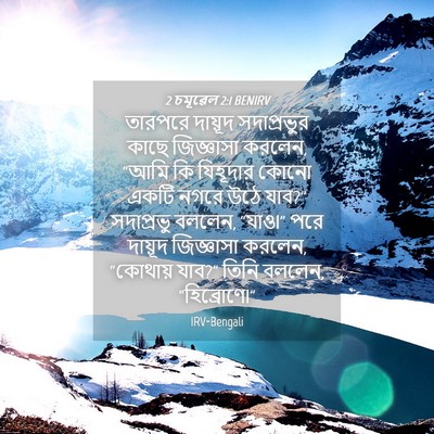 Picture 04 - 2 চমূৱেল 2:1 BENIRV - তারপরে দায়ূদ - Bible Verse Picture